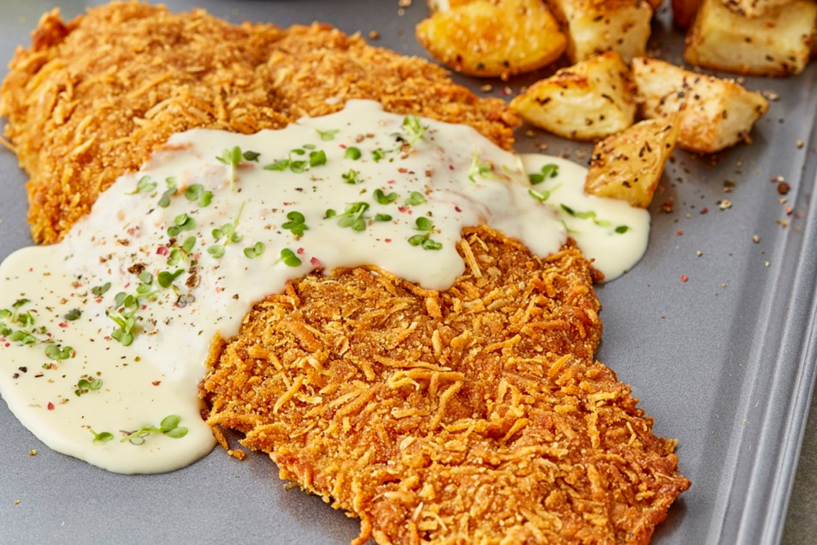 "Cheesylisious” Fish & Chips